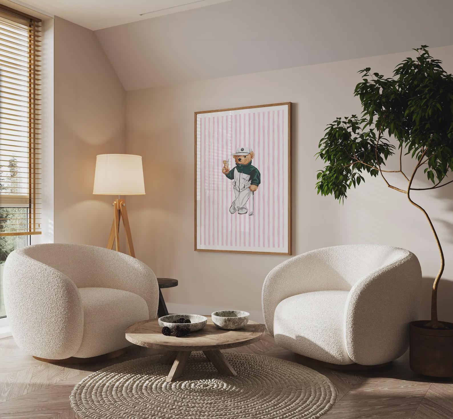 Bear Set of 3 Wall Art Posters, Fashion Magazine Poster, Vintage Fashion Magazine Poster, Old Ralph Lauren - [Digital Files]