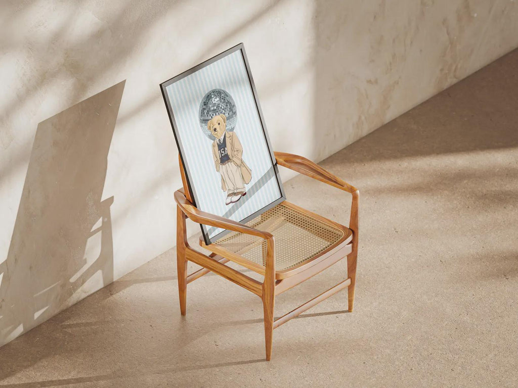 Bear Set of 3 Wall Art Posters, Fashion Magazine Poster, Vintage Fashion Magazine Poster, Old Ralph Lauren - [Digital Files]