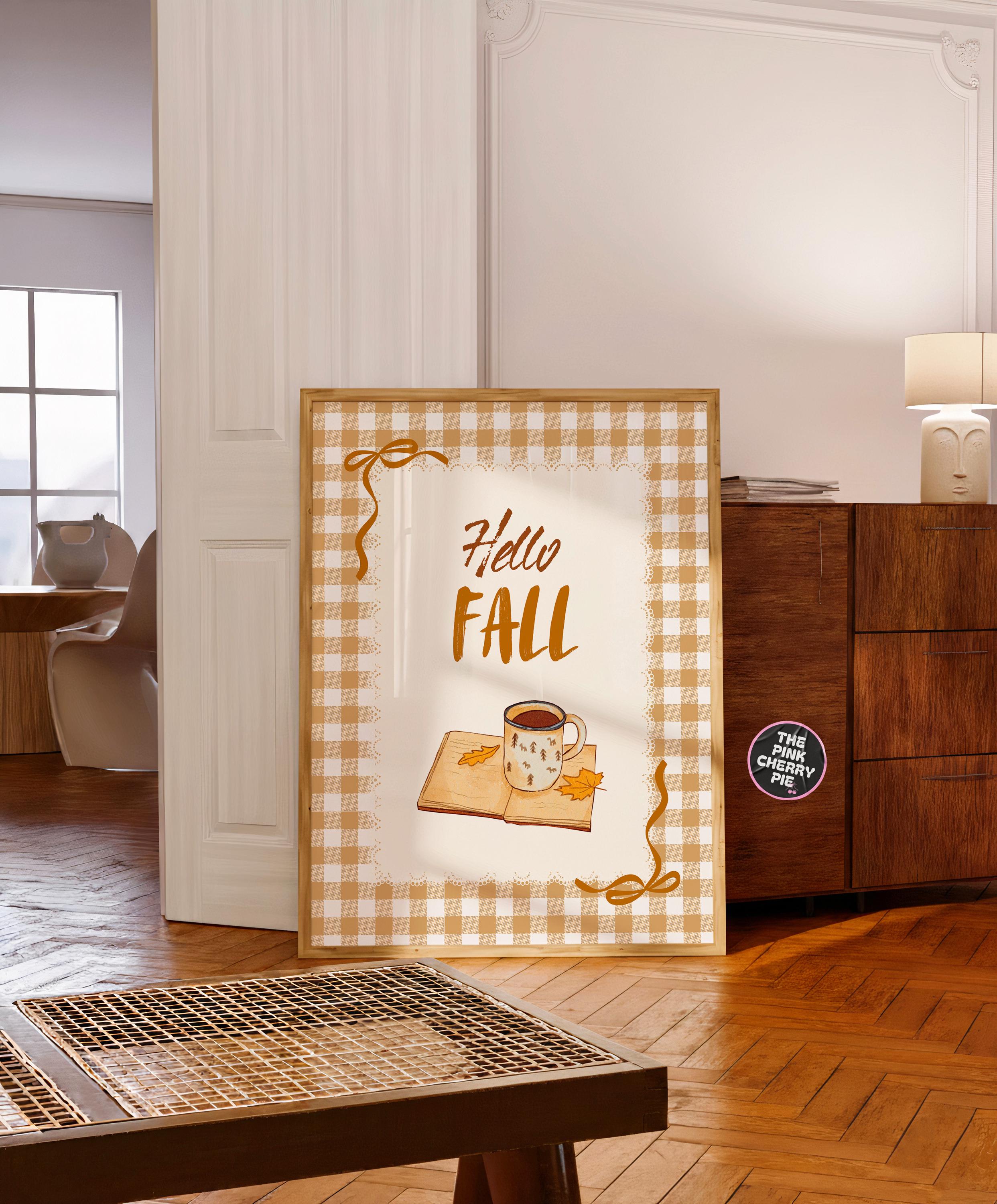 Fall Prints, Set of 6, Autumn Printable Art, Pumpkin Printable, Fall things printable, Thanksgiving Prints - Watercolor - [Digital Files]