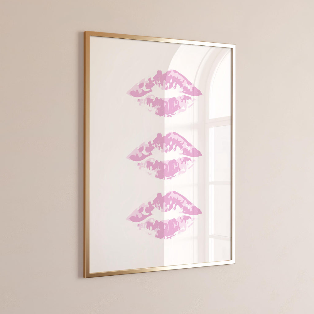 Pink Wall Art Print Set of 3, Trendy Posters, Digital Wall Art, Girly Dorm Room Decor, Printable Wall Art, 8 Ball Print Cheetah Poster