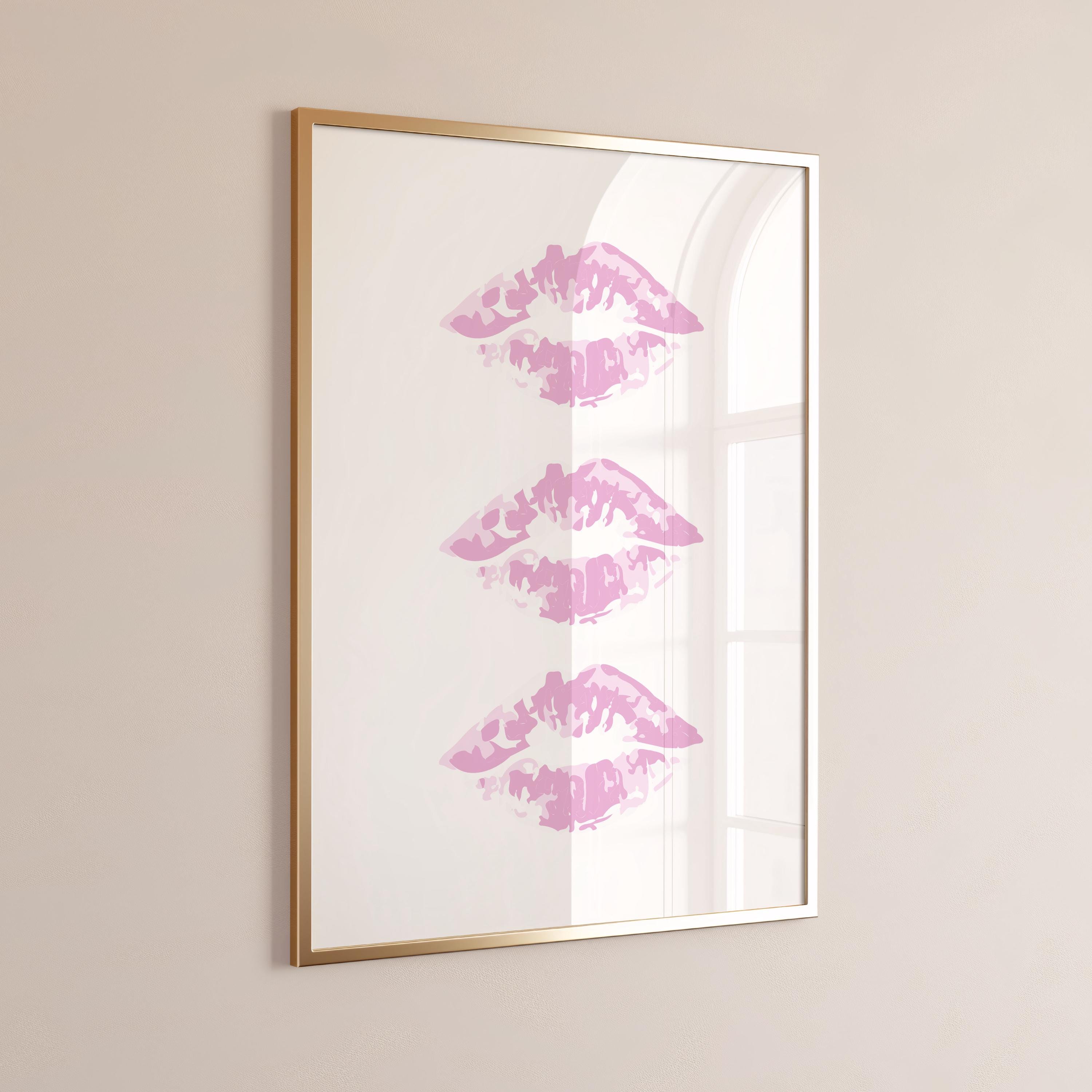 Pink Wall Art Print Set of 3, Trendy Posters, Digital Wall Art, Girly Dorm Room Decor, Printable Wall Art, 8 Ball Print Cheetah Poster