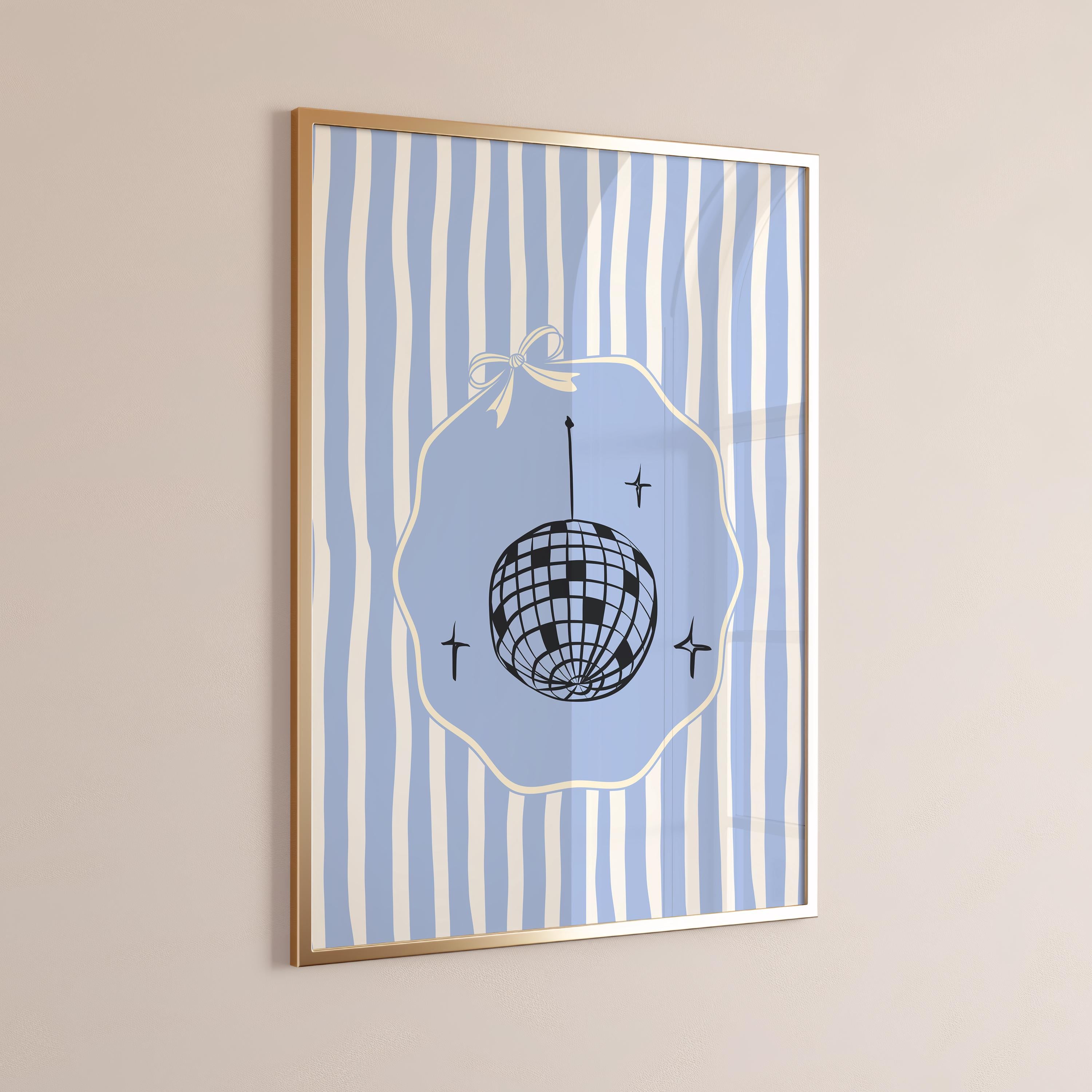 patent wall art set of 3 – martini wall art, disco ball print, lucky scoop, how lucky are we [Digital File]