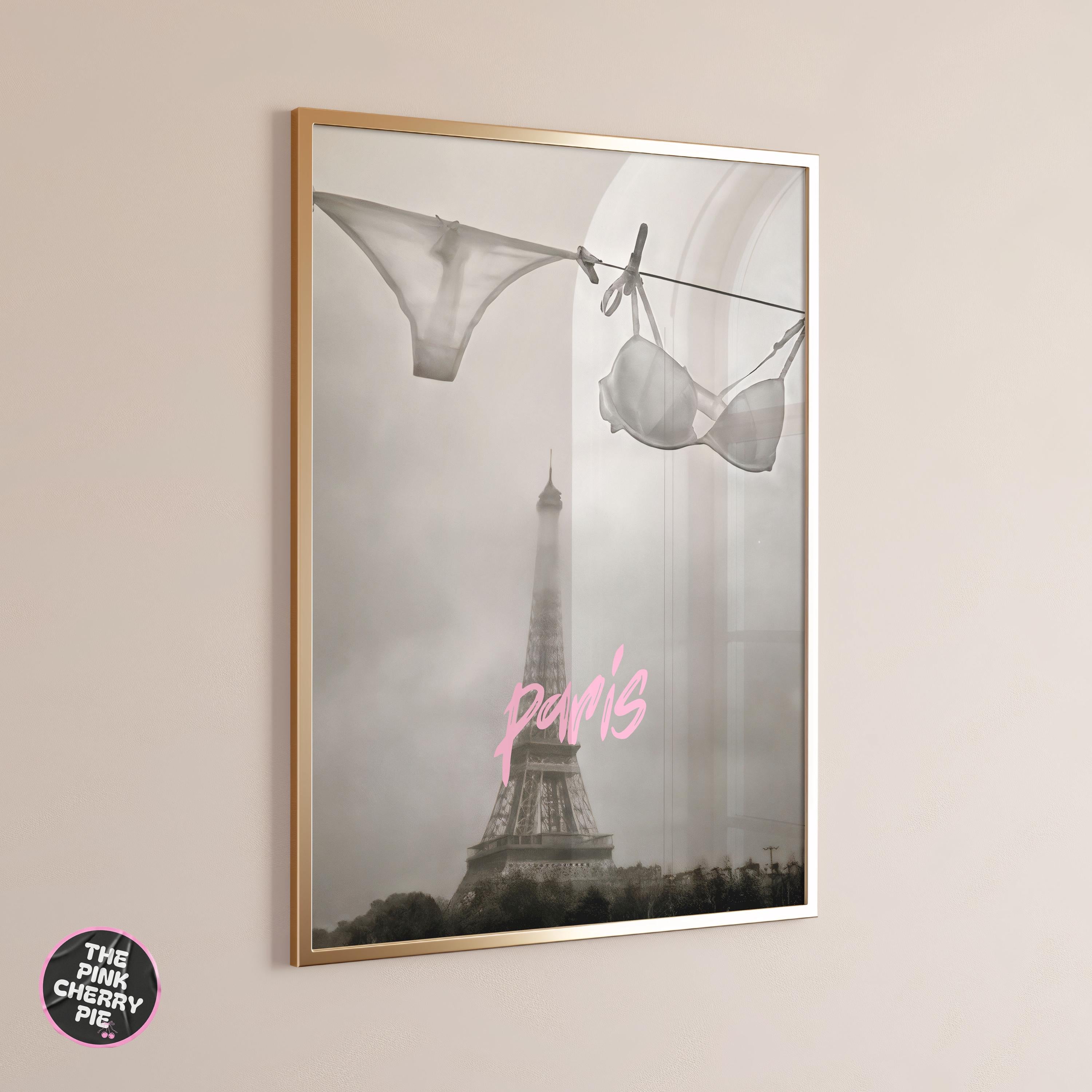 Eiffel Tower Print, Paris Black and White Wall Art, Vintage Print, Photography Prints, Museum Quality Photo Art Print [Digital Download]