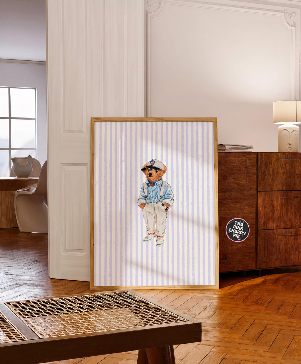 Coastal bear print, Coastal Wall Art, Beach Wall Art, Trendy Prints, Baby Shower [Digital Download]